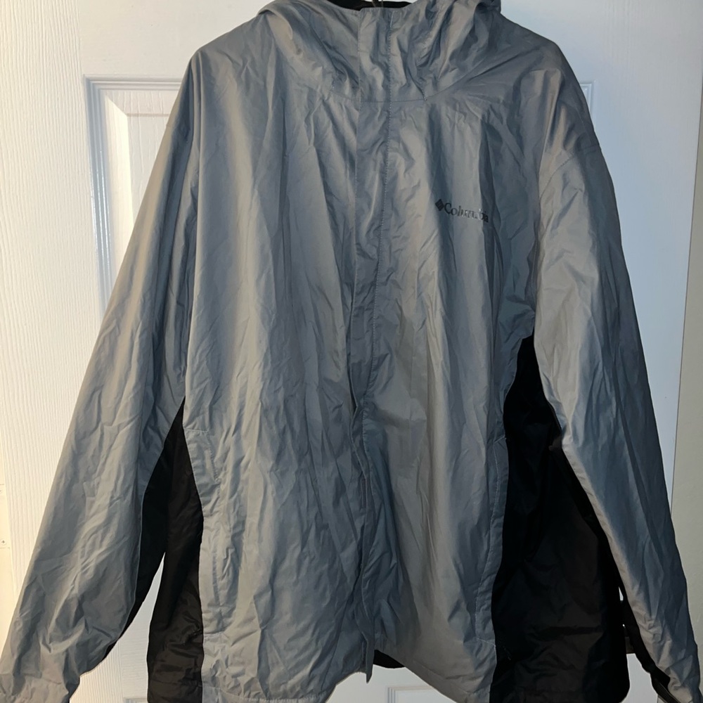 Columbia Light Gray and Black Outdoor Jacket